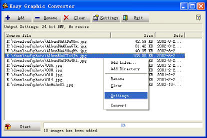 easy graphic converter screenshot